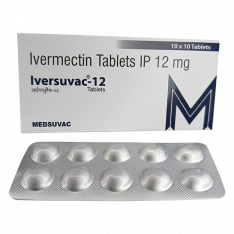 Ивермектин (Iverkast, Iversuvac, Ivermectin) для человека табл. 12мг  №10